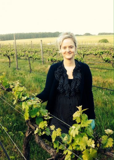Pic of Michelle in her vineyard