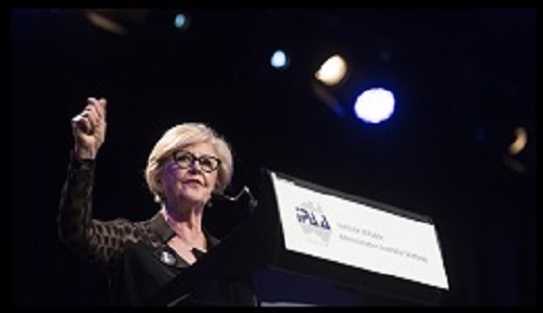 Gillian Triggs speaking at the Institute of Public Administration Australia gala dinner