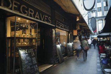 Cafe in Degraves Street, Melbourne