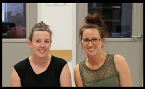 Leisha Morrison and Kate Nelson attending a Young Farmers bootcamp