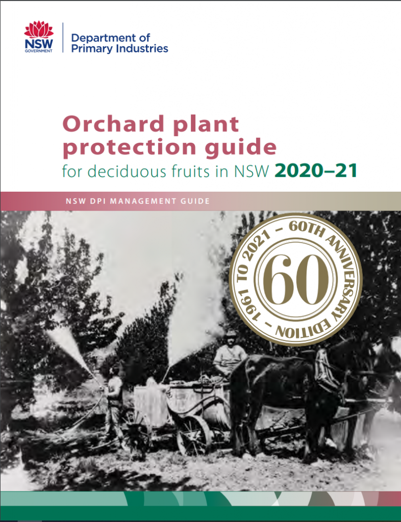 Orchard plant protection guide for deciduous fruits in NSW Australian