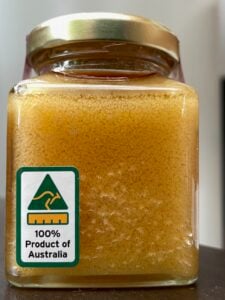 honey showing australia nmade label