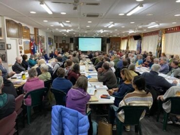 beekeepers in a training room