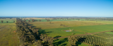 aerial image of farming property